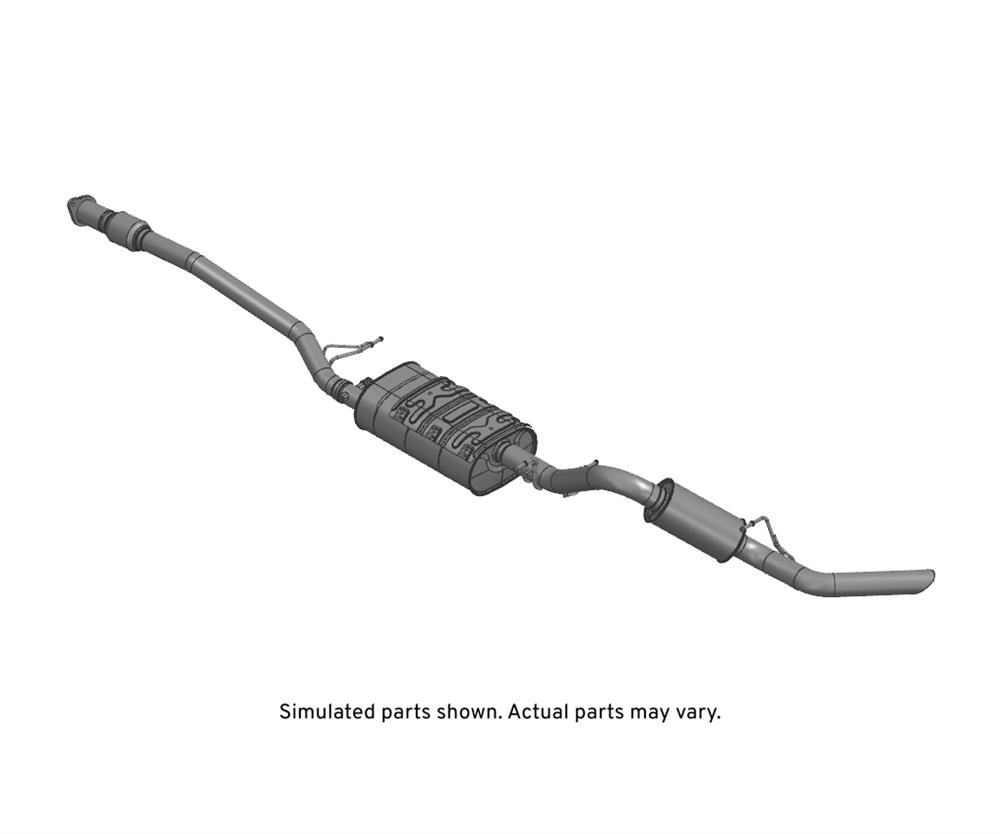 GM Genuine Parts Exhaust Muffler with Exhaust Pipe