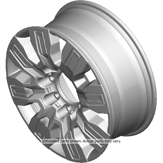 GM Genuine Parts Gloss Black Front and Rear Wheel