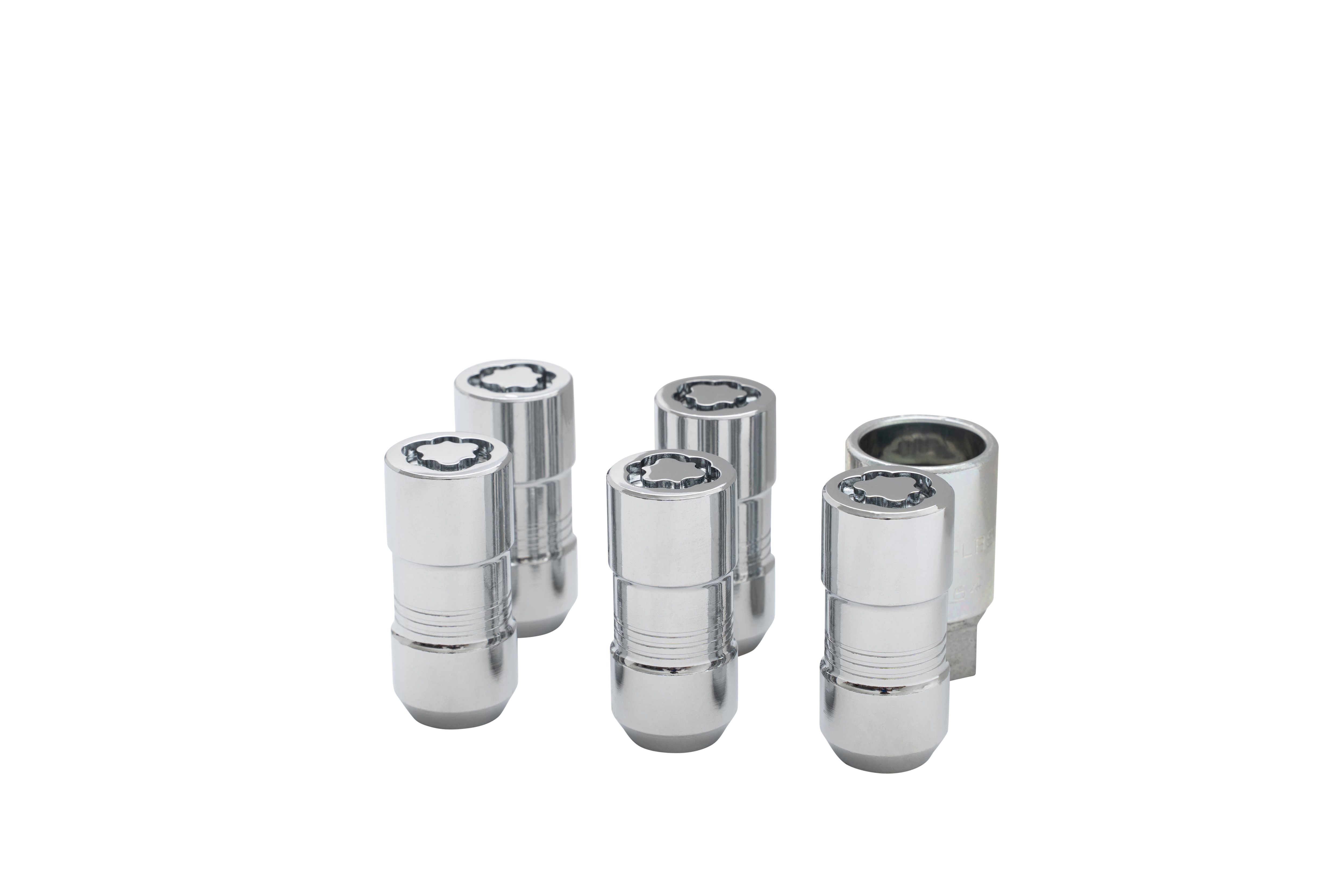 Wheel Lock Kit in Chrome (with One Key and Five Wheel Locks)