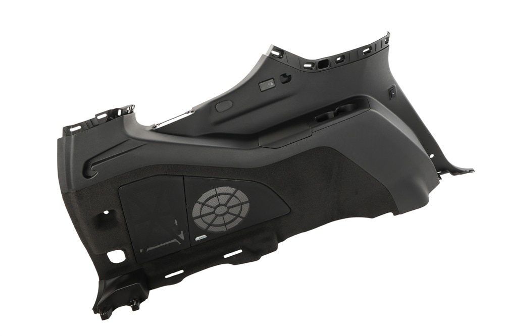 GM Genuine Parts Jet Black Quarter Lower Rear Driver Side Trim Panel