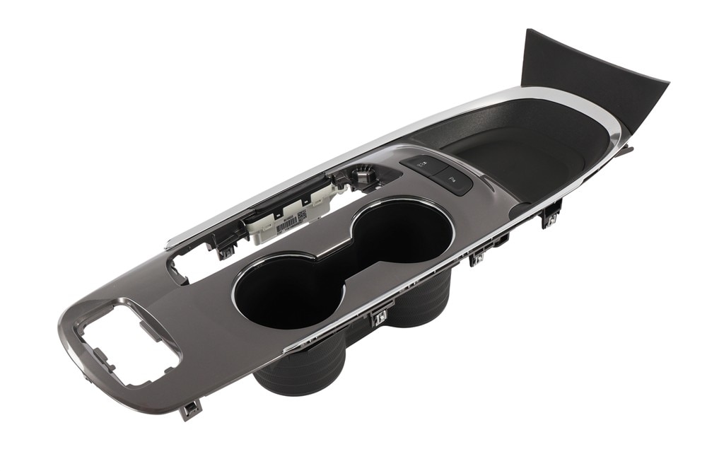 GM Genuine Parts Liquid Palladium Dark Metallic Front Floor Console Trim Plate
