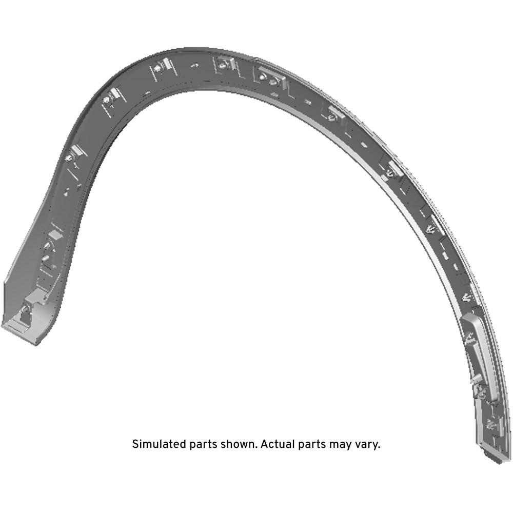 GM Genuine Parts Black Rear Passenger Side Wheel Opening Rear Molding