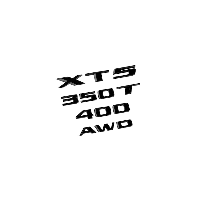 Cadillac XT5, AWD, 350T and 400 Emblems in Black