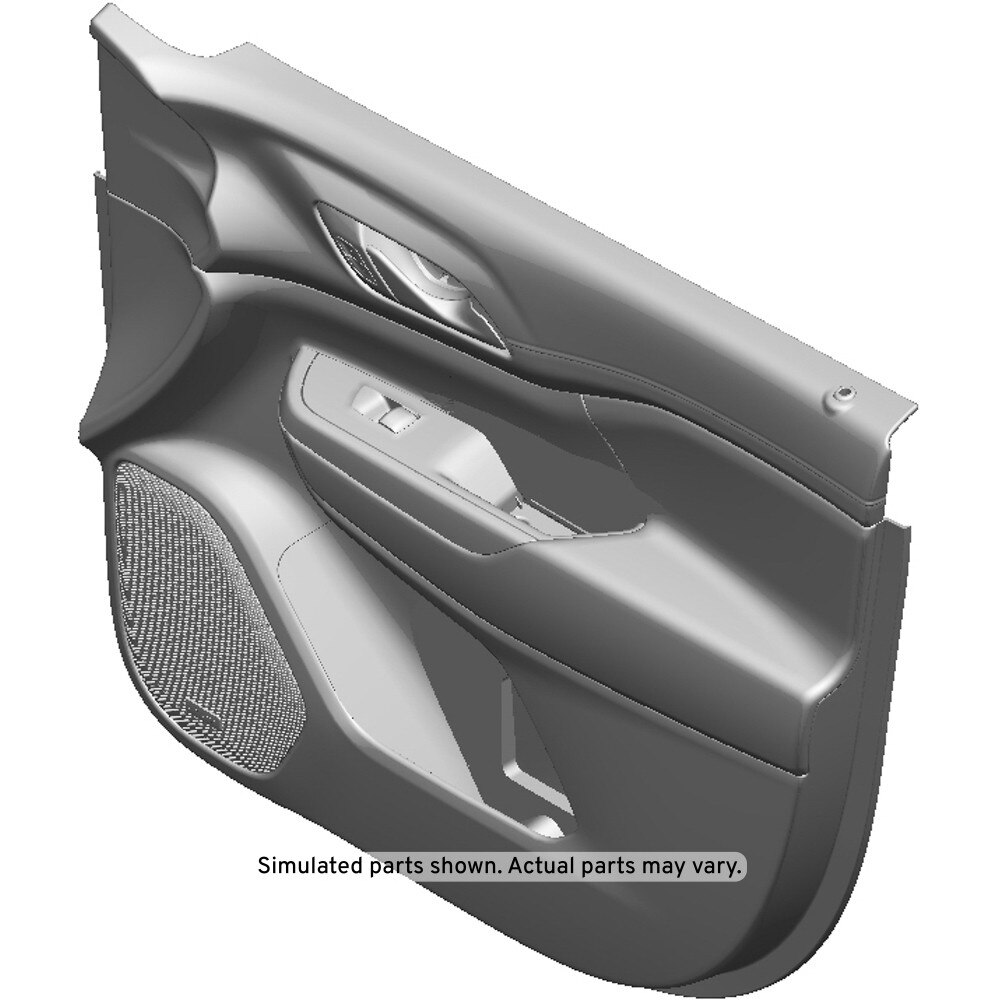 GM Genuine Parts Black Front Passenger Side Door Trim
