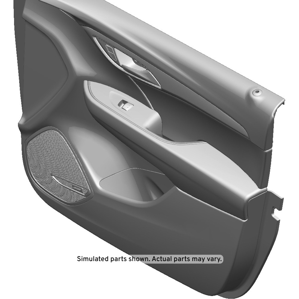 GM Genuine Parts Black Front Passenger Side Door Trim