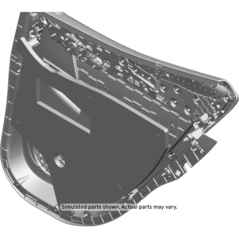 GM Genuine Parts Black Rear Driver Side Door Trim