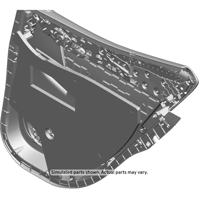 GM Genuine Parts Black Rear Driver Side Door Trim