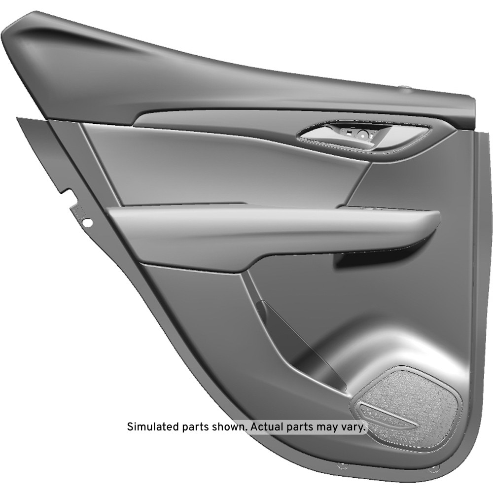 GM Genuine Parts Black Rear Driver Side Door Trim