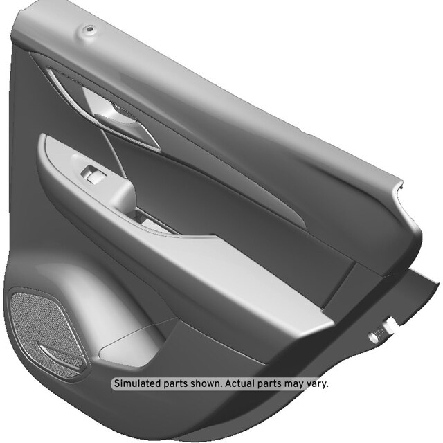 GM Genuine Parts Black Rear Passenger Side Door Trim