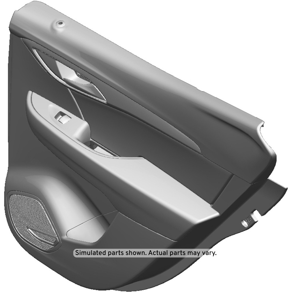 GM Genuine Parts Black Rear Passenger Side Door Trim