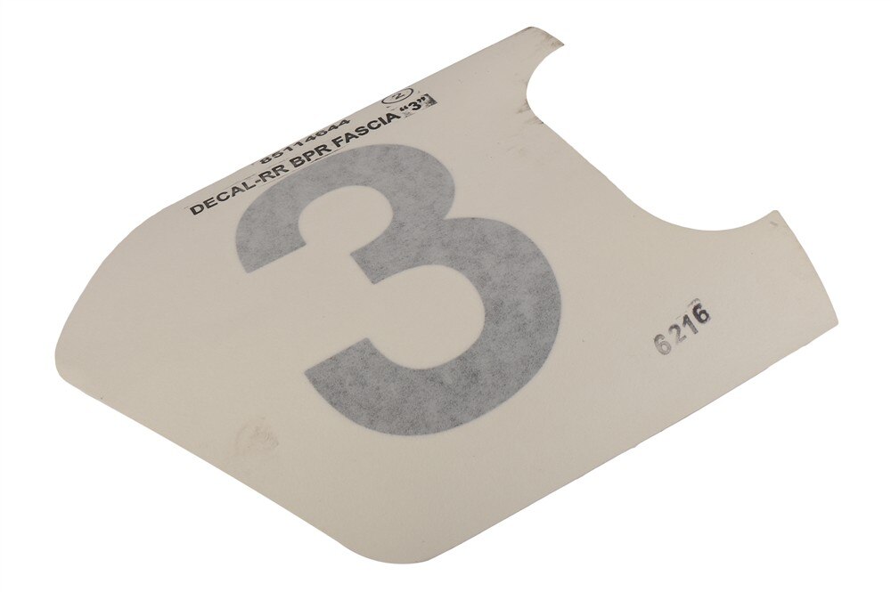 GM Genuine Parts Black Rear Driver Side Bumper Fascia Decal