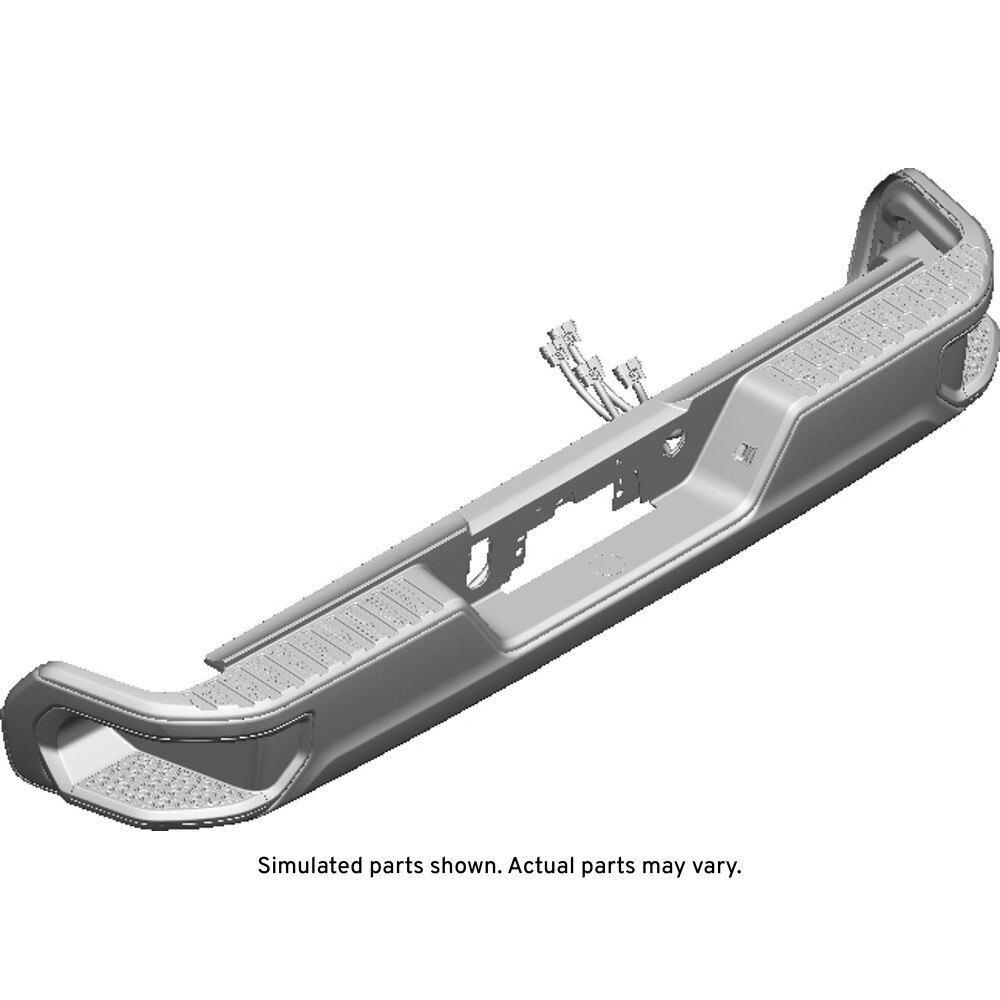 GM Genuine Parts Black Rear Bumper Impact Bar