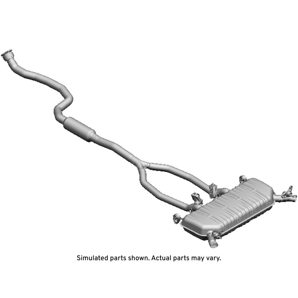 GM Genuine Parts Exhaust Muffler with Exhaust Pipe