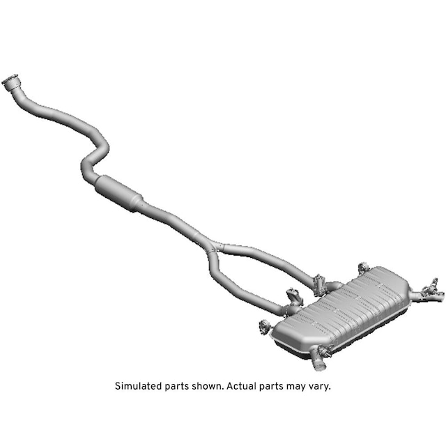 GM Genuine Parts Exhaust Muffler with Exhaust Pipe