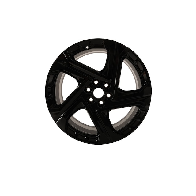 GM Genuine Parts Black High Gloss (Opel) Front and Rear Wheel