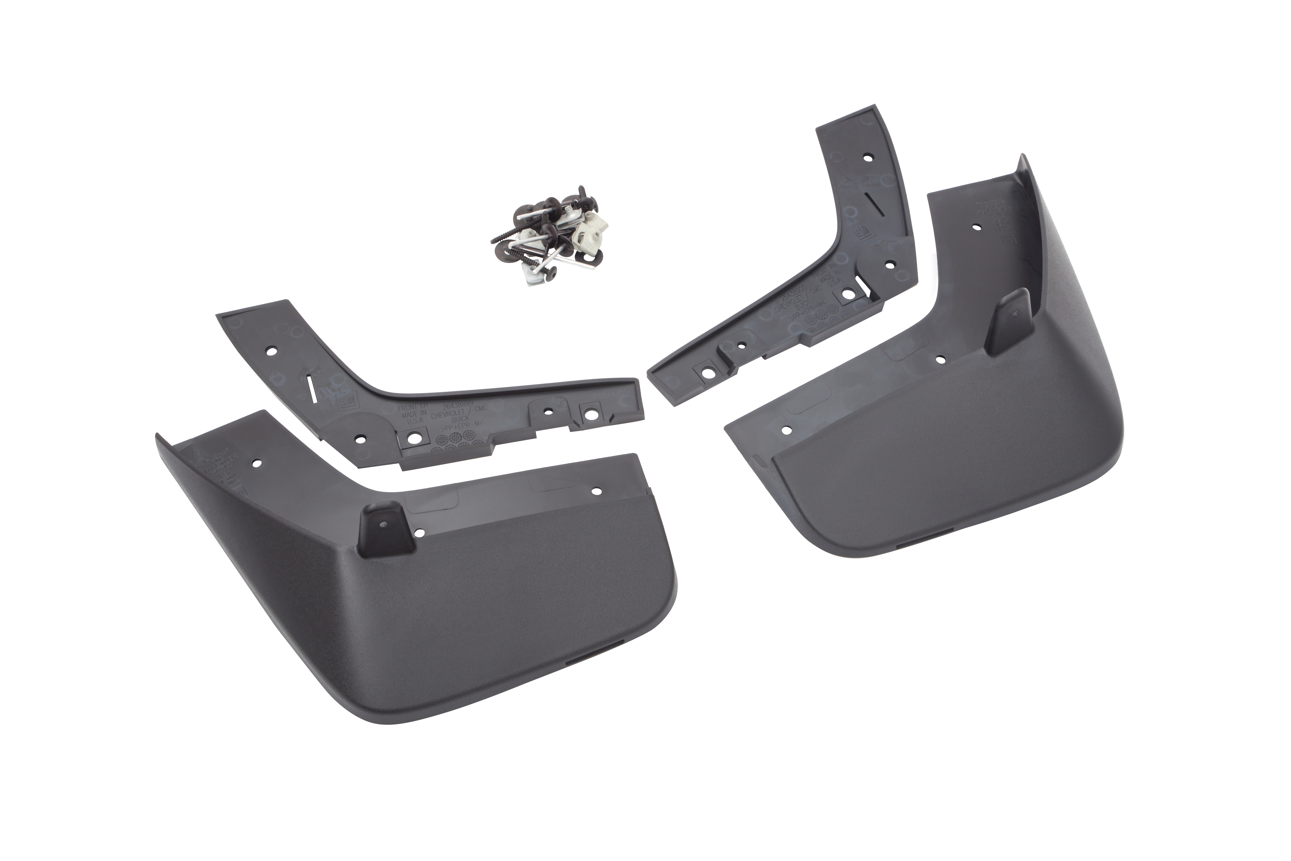 Front Splash Guards Molded in Black