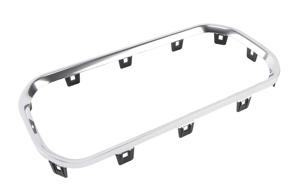 GM Genuine Parts Galvano Silver Front Floor Console Cup Holder Opening Trim Plate