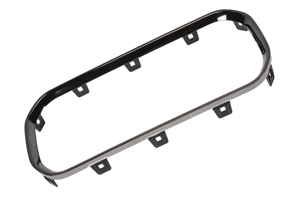 GM Genuine Parts Black Ice Chrome Front Floor Console Cup Holder Opening Trim Plate