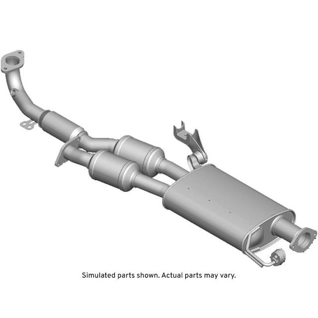 GM Genuine Parts Exhaust Front Muffler with Exhaust Pipe