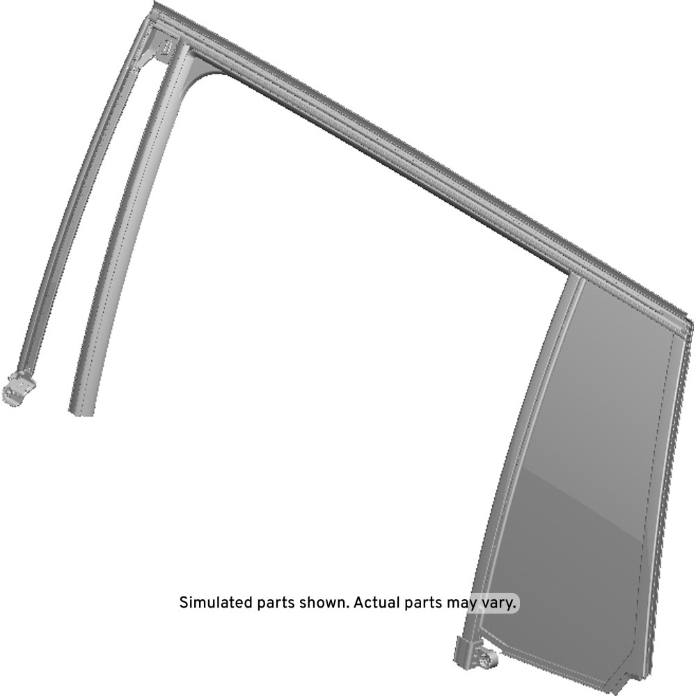 GM Genuine Parts Rear Driver Side Door Window Weatherstrip