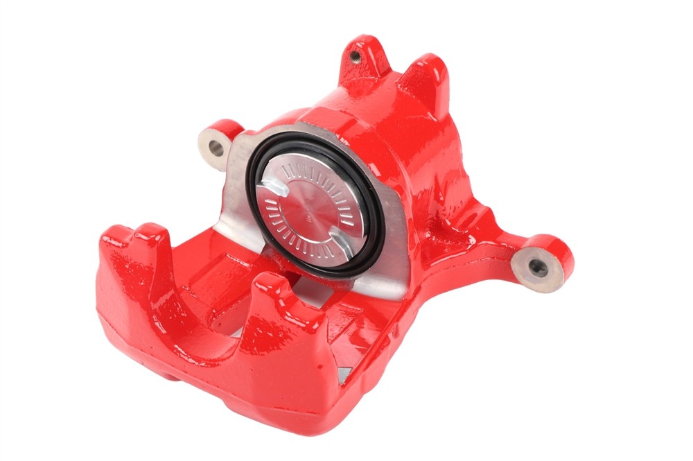 GM Genuine Parts Performance Torch Red Rear Driver Side Brake Caliper without Pads and Bracket