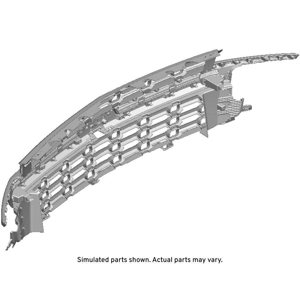 GM Genuine Parts Bright Chrome Front Upper Grille