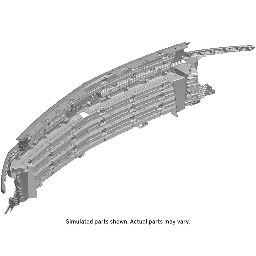 GM Genuine Parts Black Ice Chrome Front Upper Grille