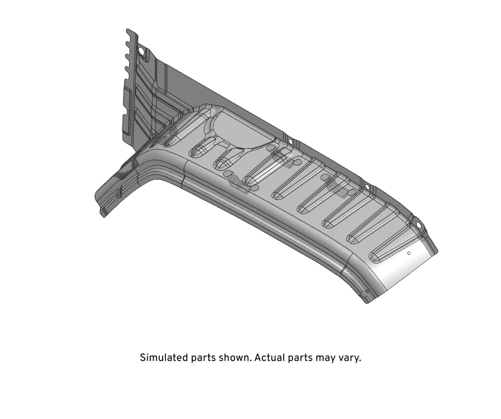 GM Genuine Parts Rear Driver Side Wheelhouse Outer Panel