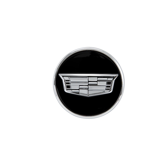 Center Cap in Black with Monochrome Cadillac Logo