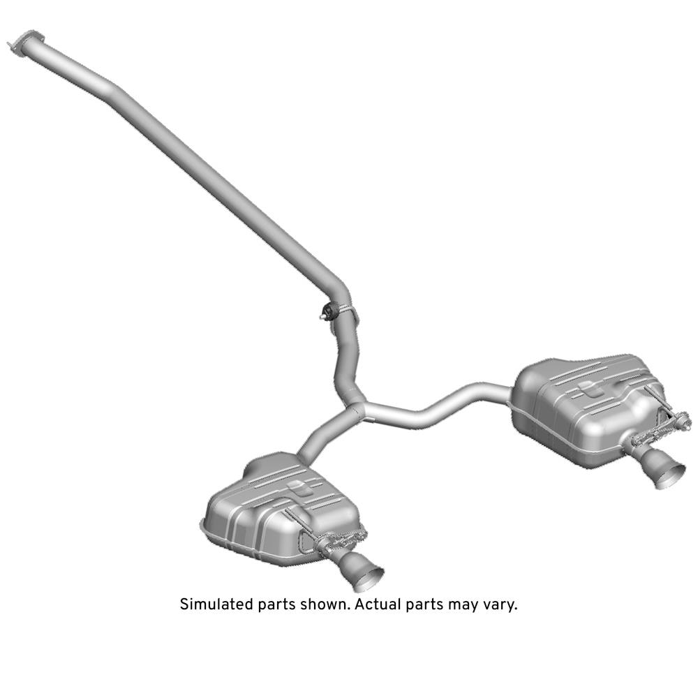 GM Genuine Parts Exhaust Muffler with Exhaust Aftertreatment