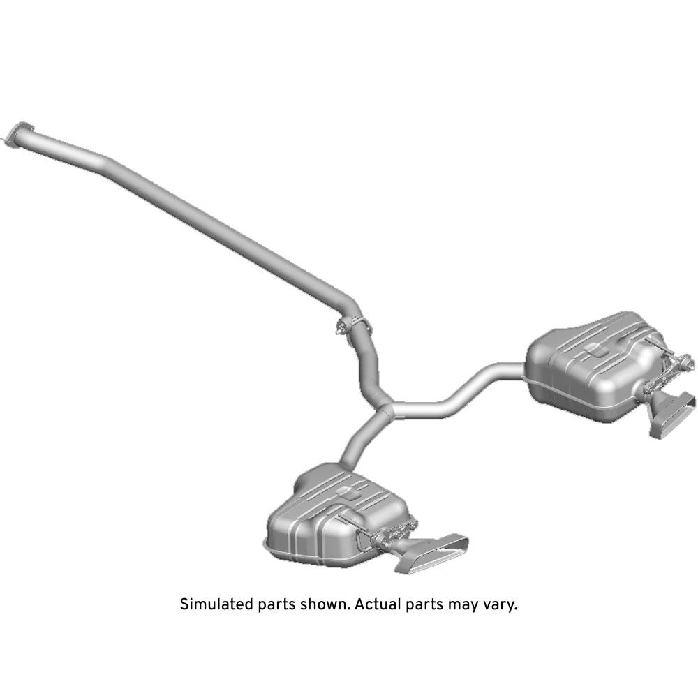 GM Genuine Parts Exhaust Muffler with Exhaust Aftertreatment