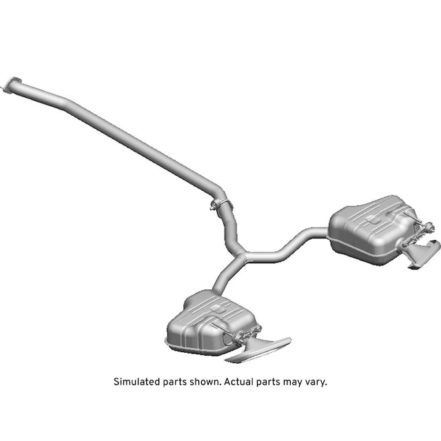 GM Genuine Parts Exhaust Muffler with Exhaust Pipe