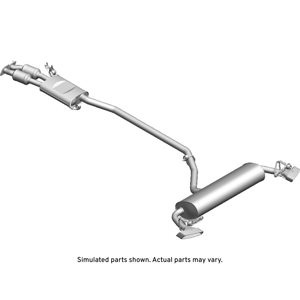GM Genuine Parts Exhaust Muffler with Exhaust Aftertreatment