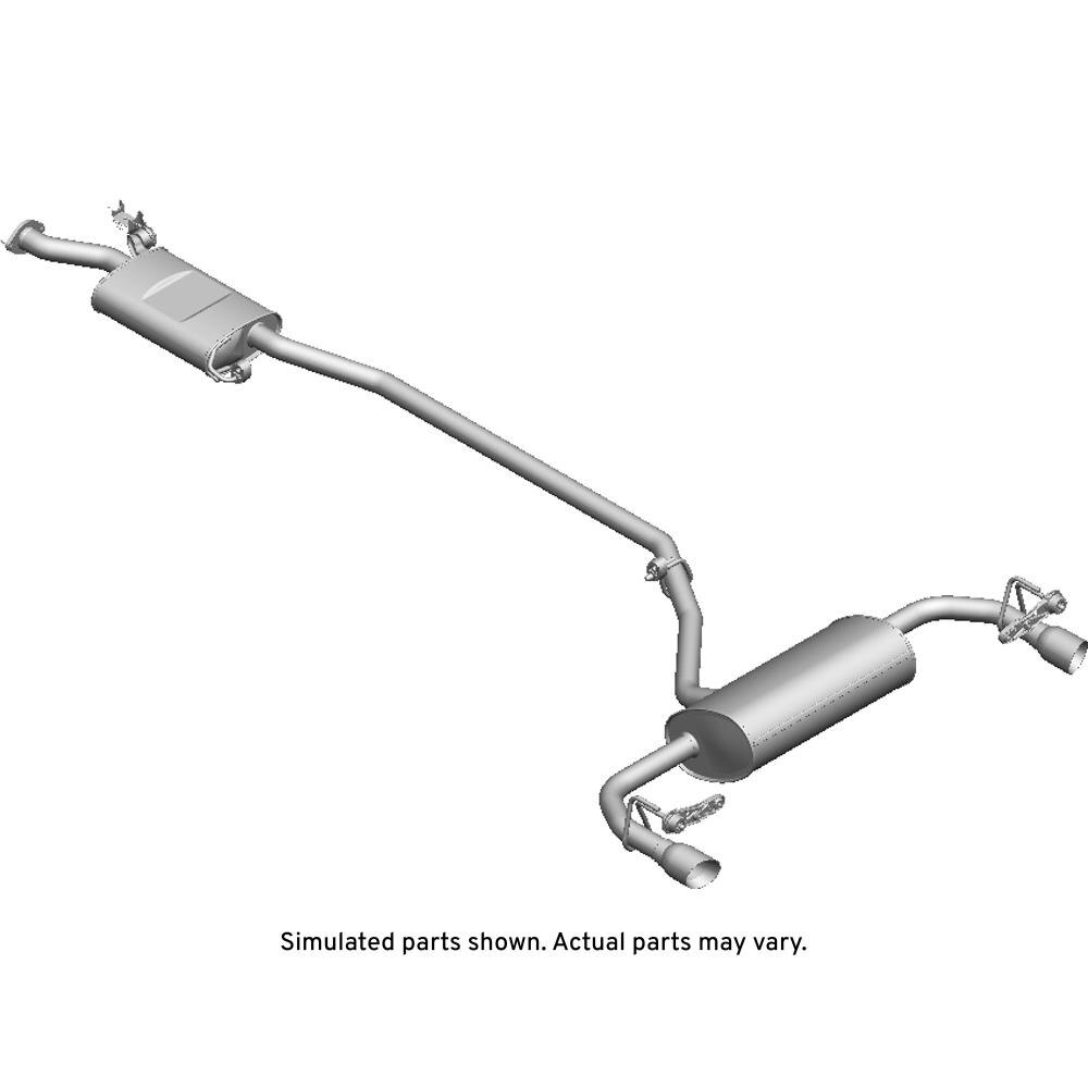 GM Genuine Parts Exhaust Muffler with Exhaust Pipe