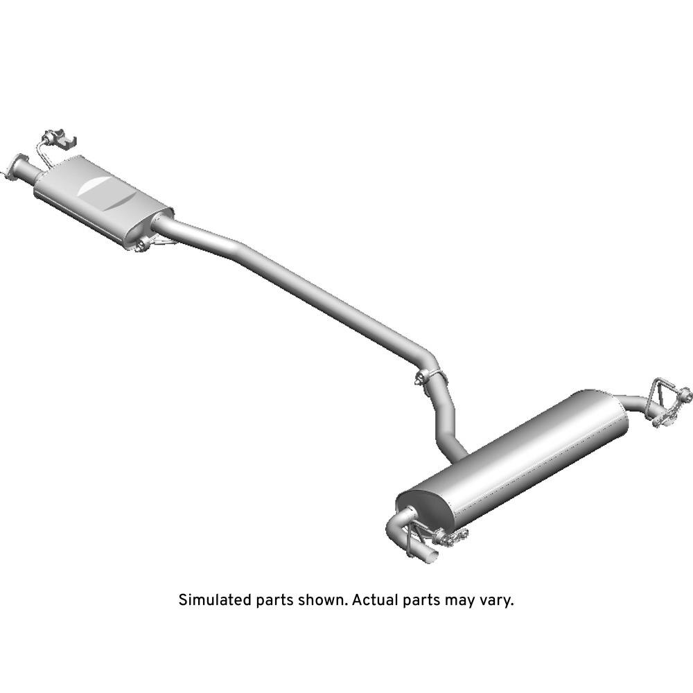 GM Genuine Parts Exhaust Muffler with Exhaust Pipe