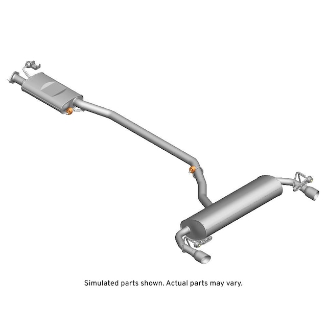 GM Genuine Parts Exhaust Muffler with Exhaust Pipe
