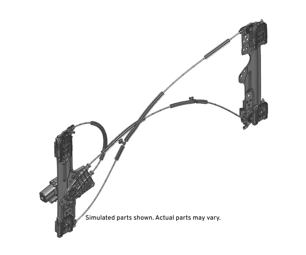 GM Genuine Parts Rear Sliding Window Regulator