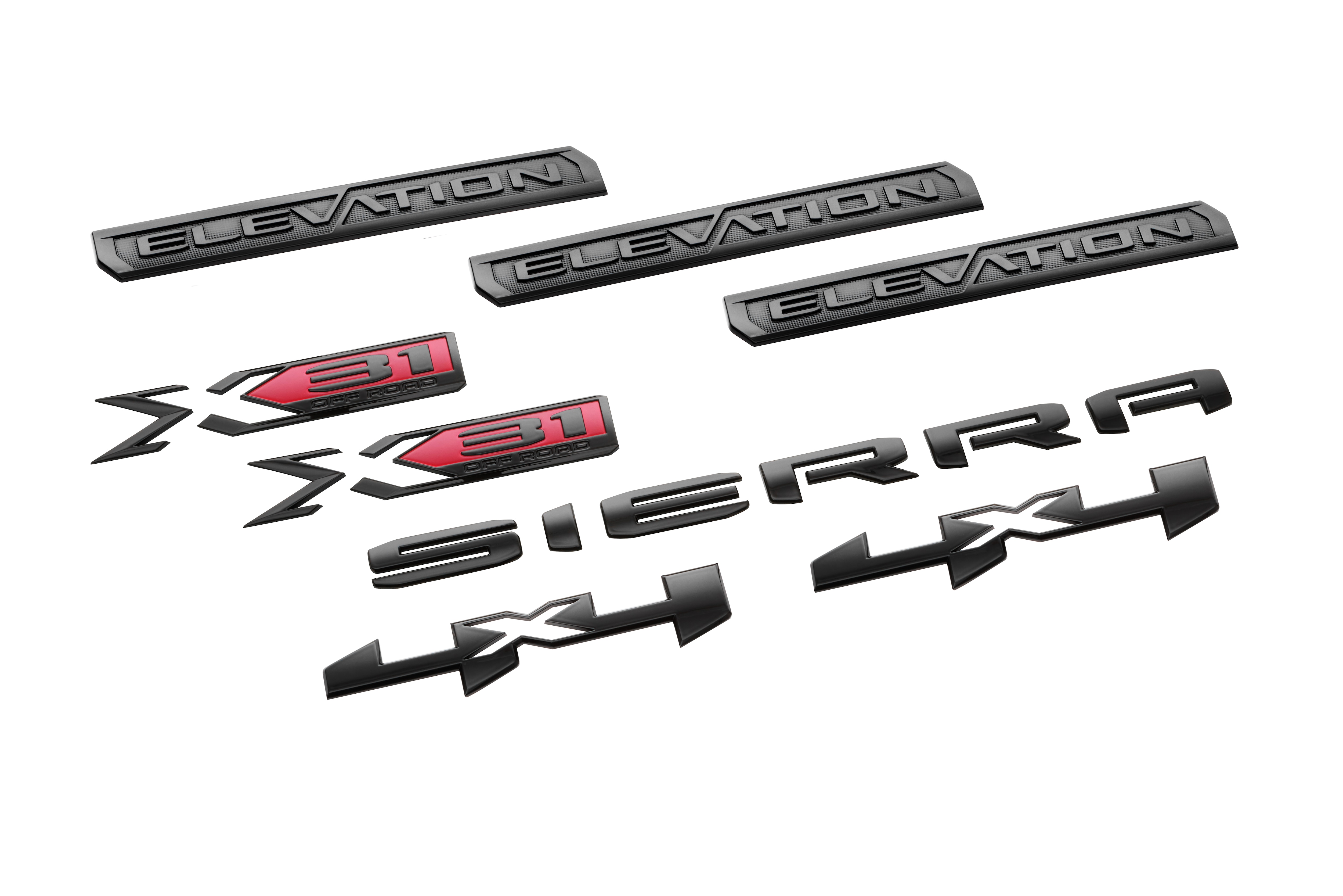 Sierra Elevation Emblems in Black