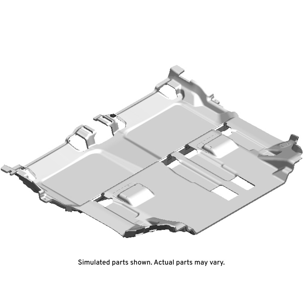 GM Genuine Parts Black Rear Floor Panel Carpet