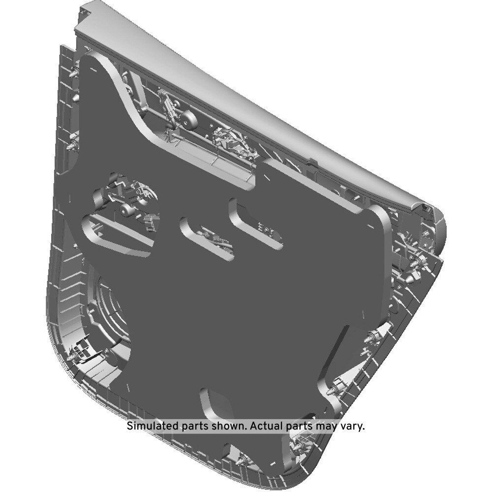 GM Genuine Parts Black Rear Driver Side Door Trim