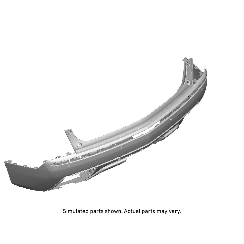 GM Genuine Parts Black Rear Bumper Lower Fascia