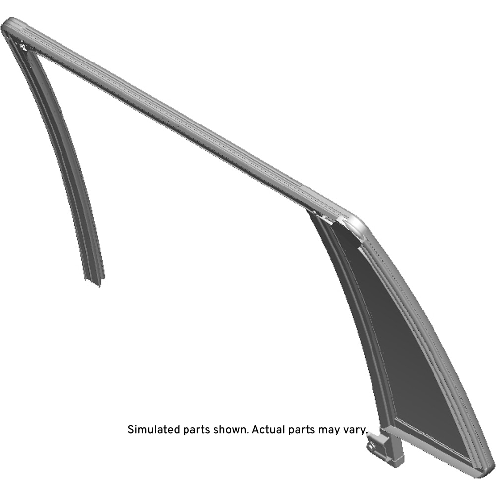 GM Genuine Parts Rear Passenger Side Door Window Weatherstrip