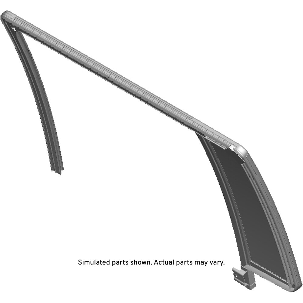 GM Genuine Parts Rear Passenger Side Door Window Weatherstrip