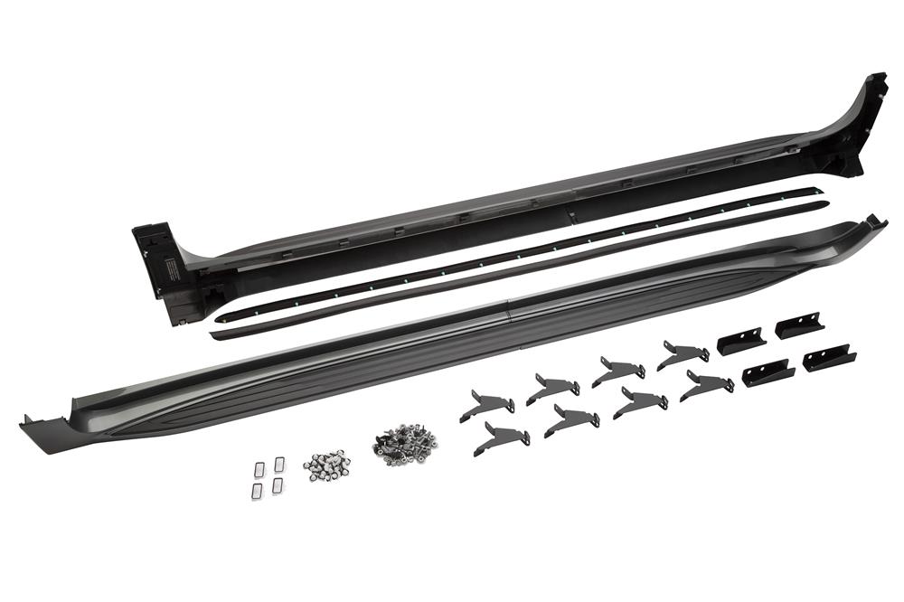Molded Assist Steps in Silver Sage Metallic