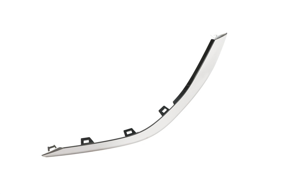 GM Genuine Parts Galvano Silver Rear Bumper Fascia Driver Side Lower Molding