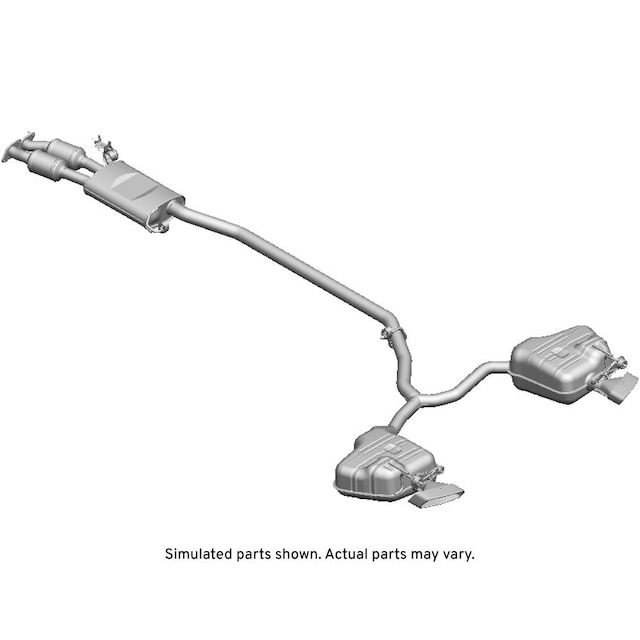 GM Genuine Parts Exhaust Muffler with Exhaust Aftertreatment