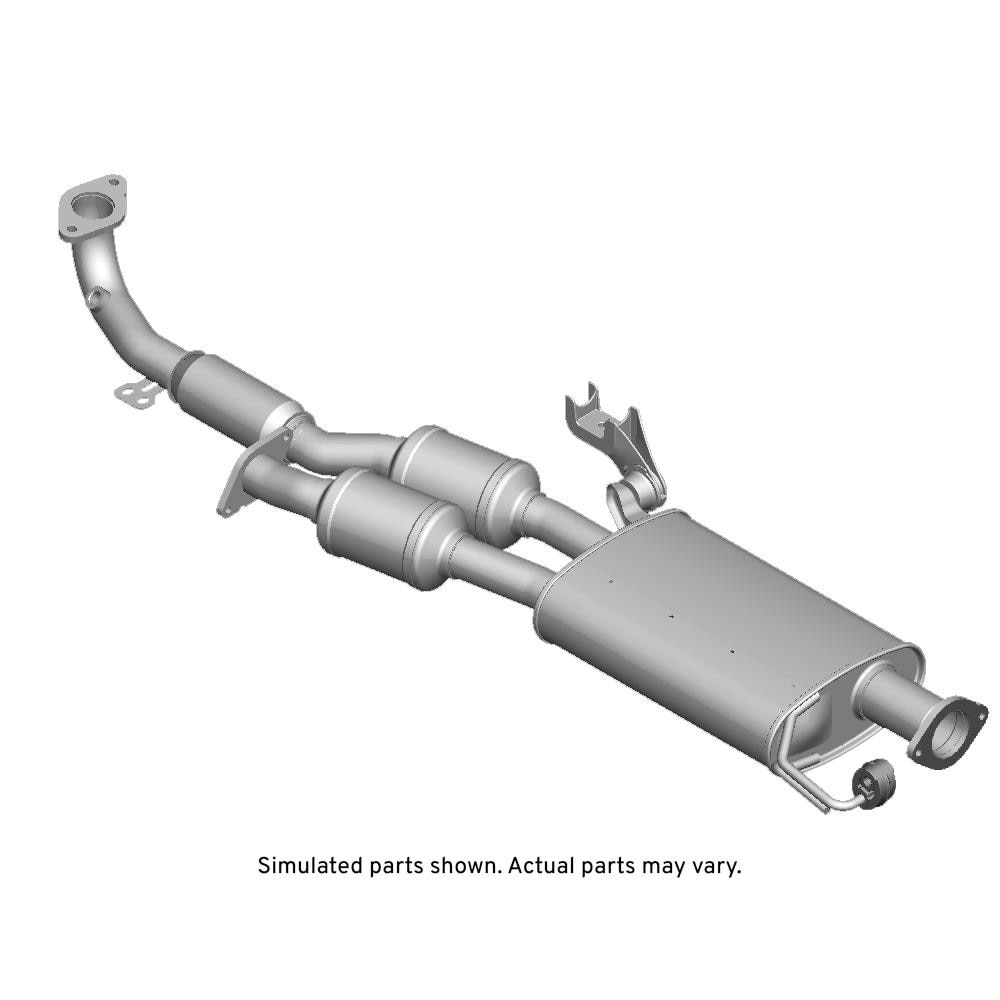 GM Genuine Parts Exhaust Front Muffler with Exhaust Pipe