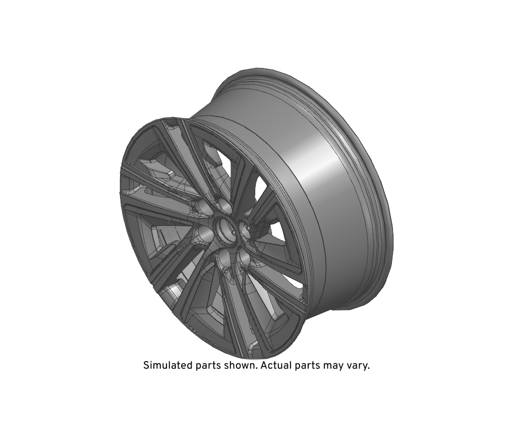 GM Genuine Parts Android Medium Full Gloss Front and Rear Wheel