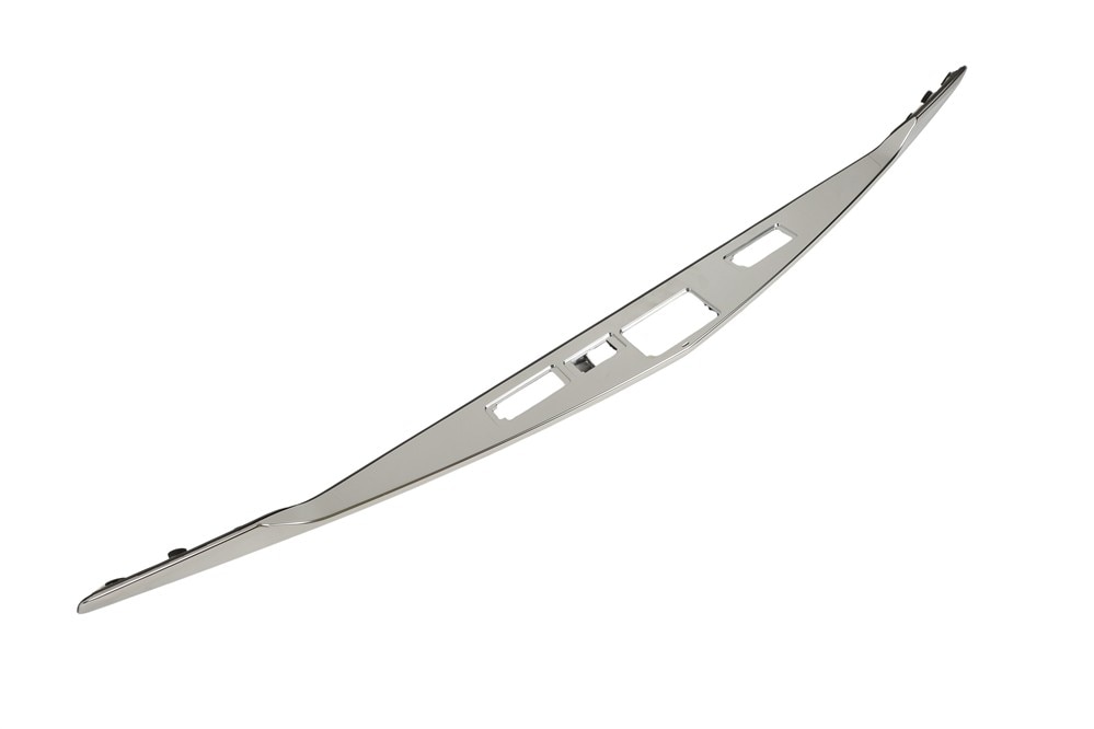 GM Genuine Parts Galvano Silver Rear Closure Center Applique