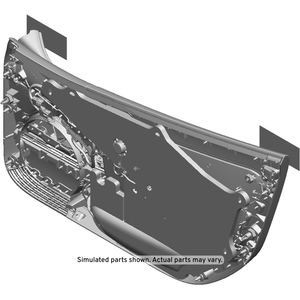 GM Genuine Parts Black Front Driver Side Door Trim